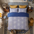 Arches Blue Duvet Cover Bedding Set 4