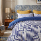 Arches Blue Duvet Cover Bedding Set