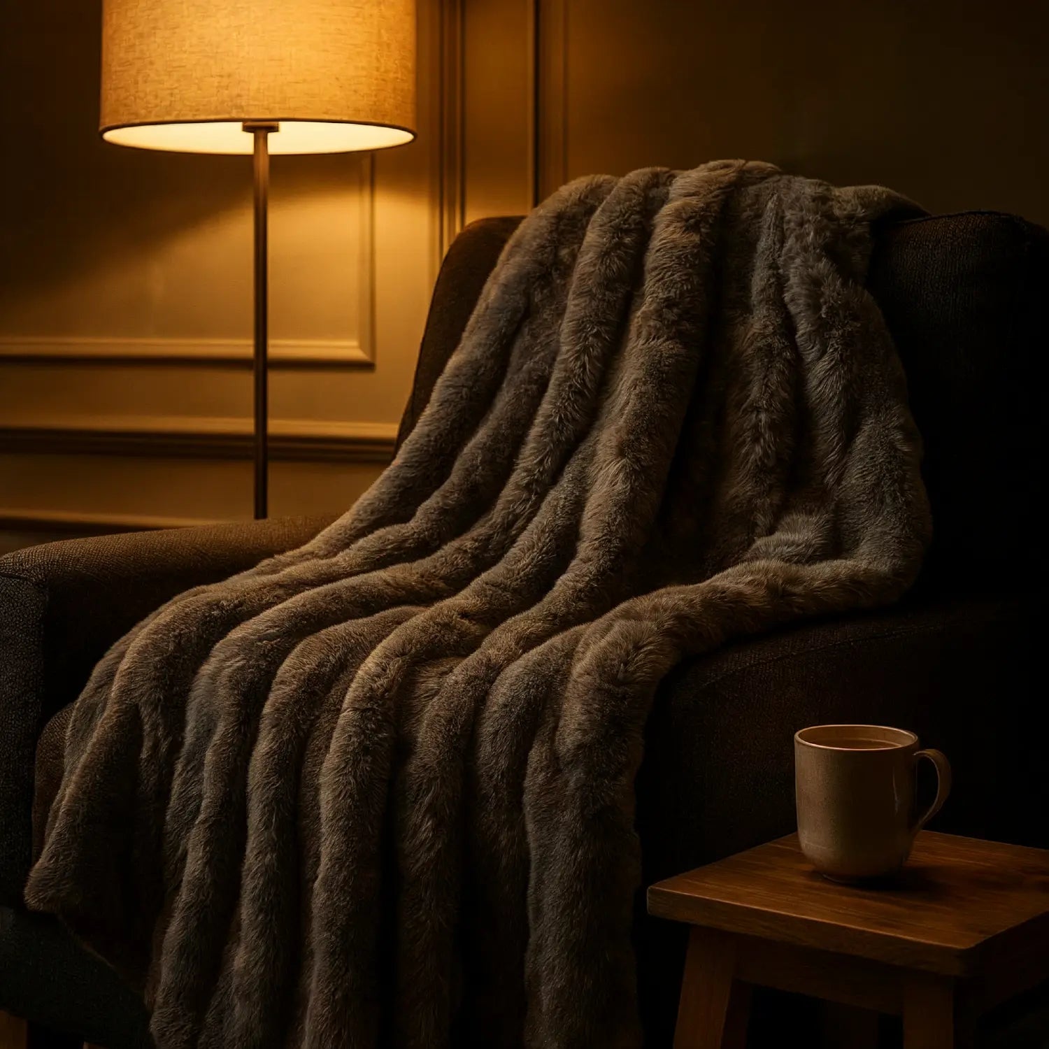 Luxury Fur 3D Throw Blanket 150 x 200cm by Rapport Home