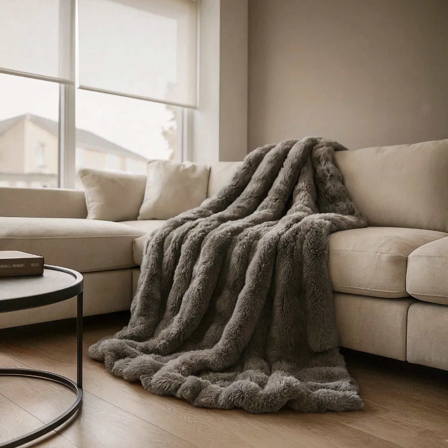 Luxury Fur 3D Throw Blanket 150 x 200cm by Rapport Home