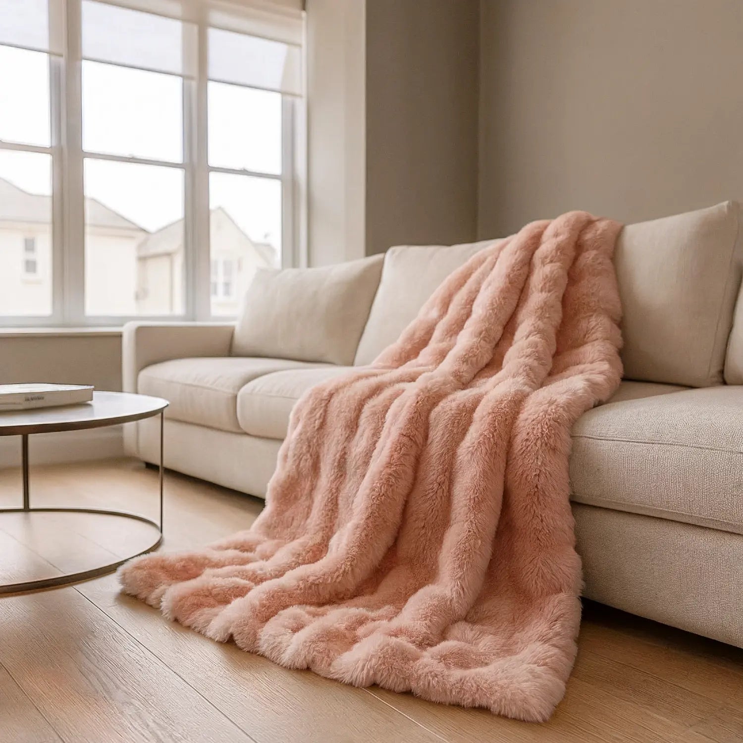 Luxury Fur 3D Throw Blanket 150 x 200cm by Rapport Home