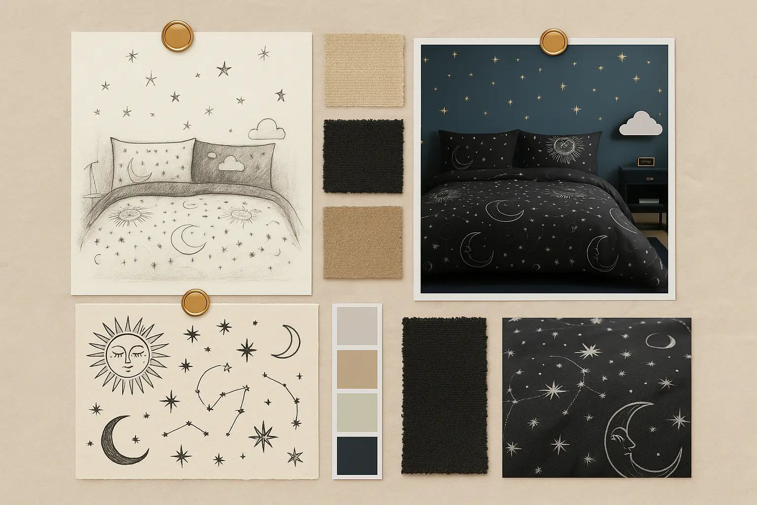Celestial Duvet Cover Bedding Set