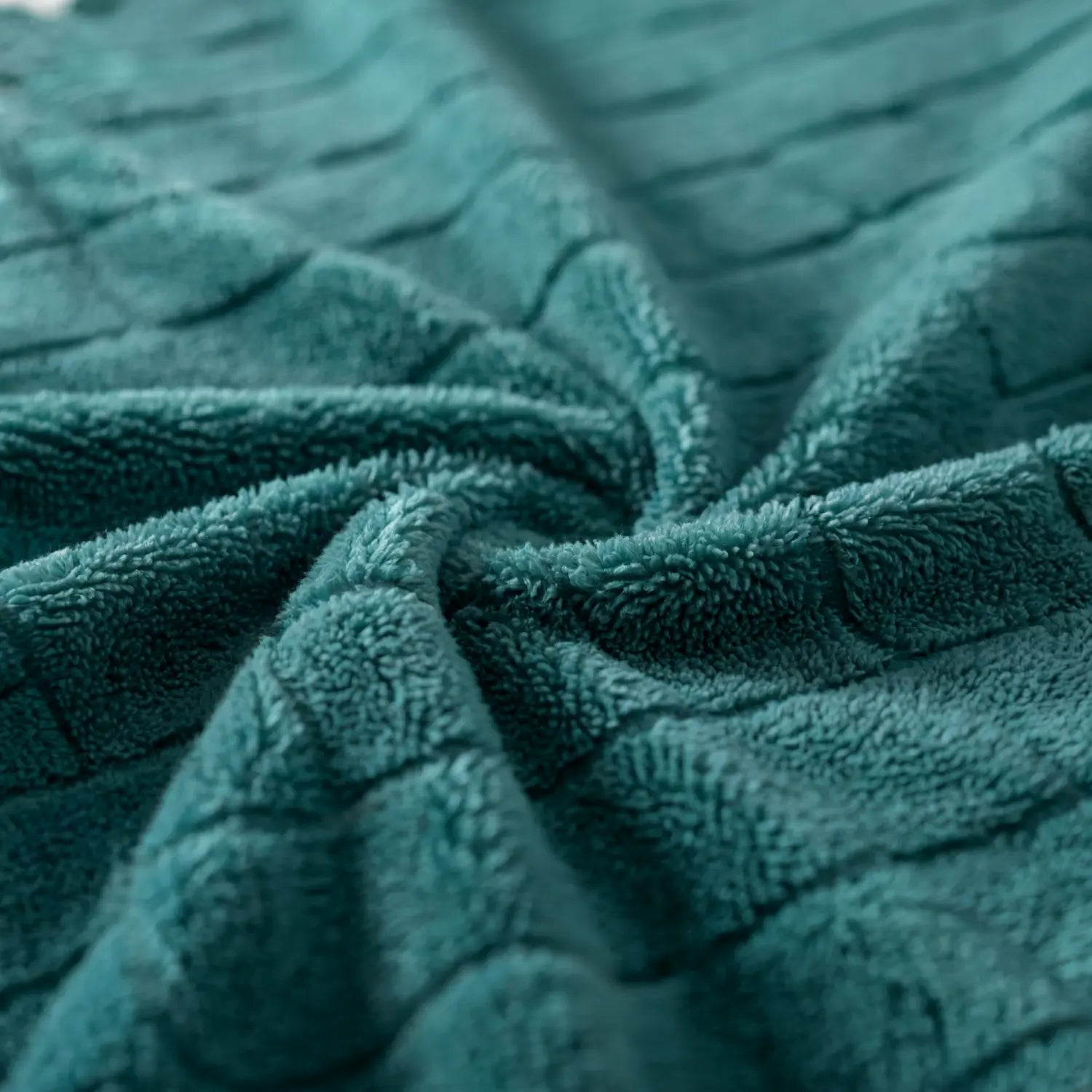 Check Teddy Fleece Duvet Cover Set