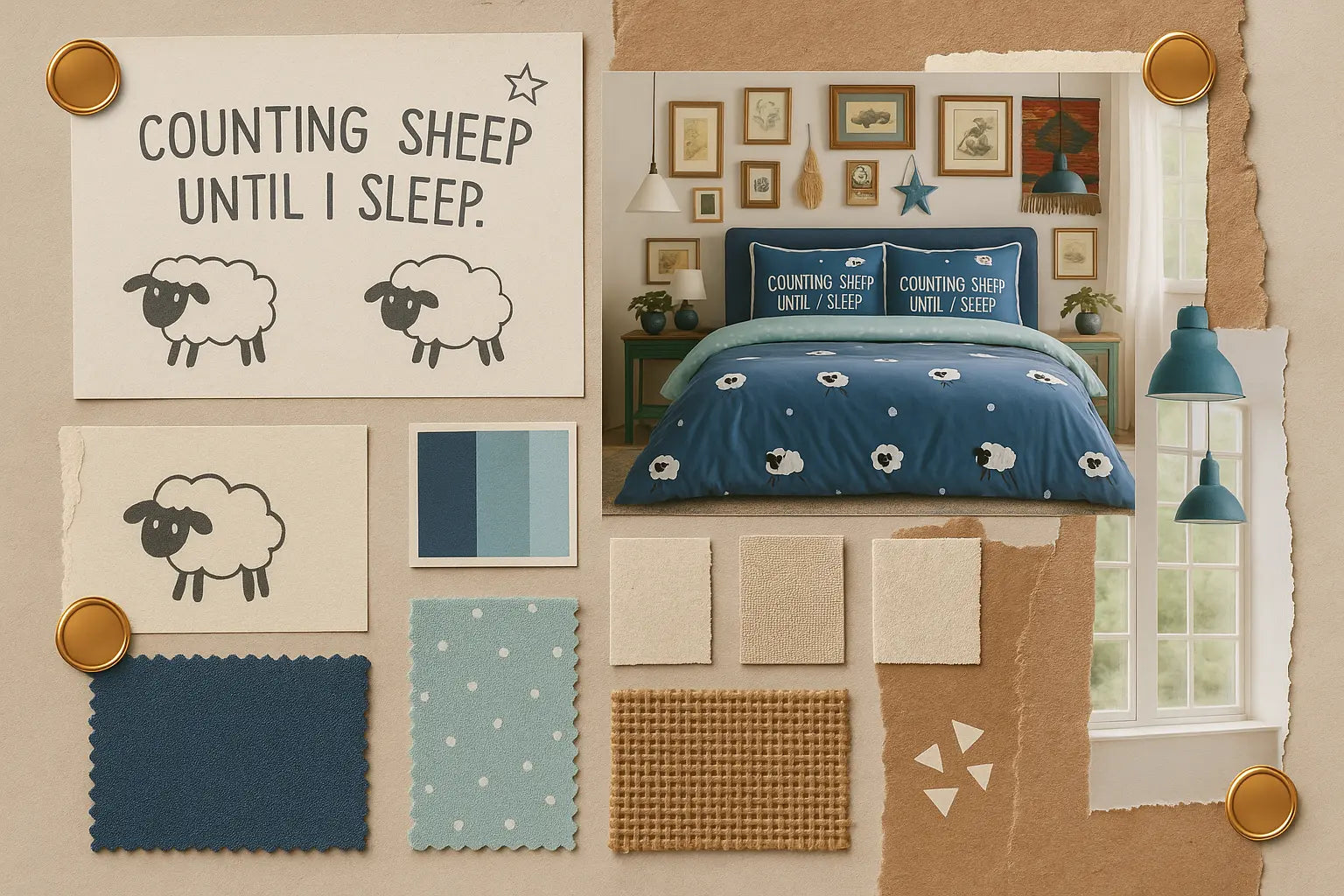 Counting Sheep Duvet Cover Bedding Set