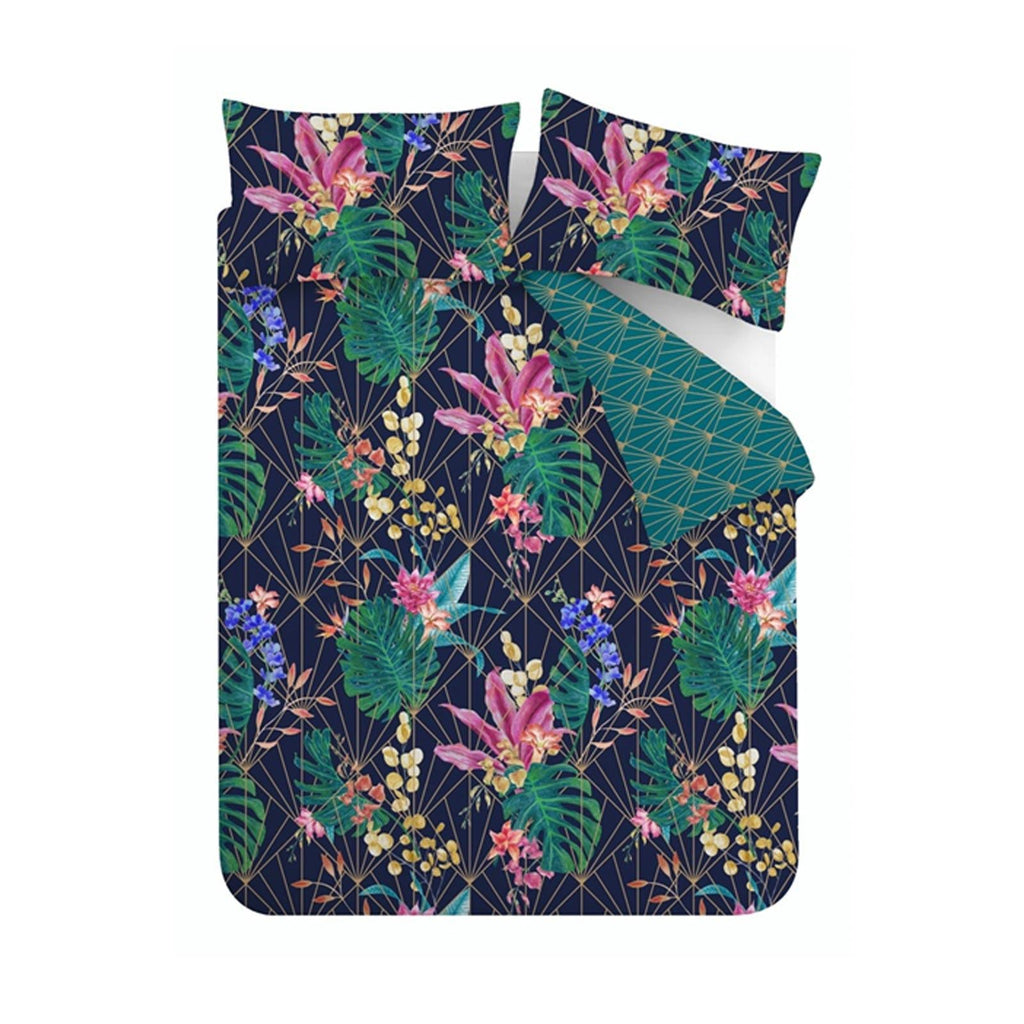 Aloria Botanical Cotton Sateen Duvet Cover Set