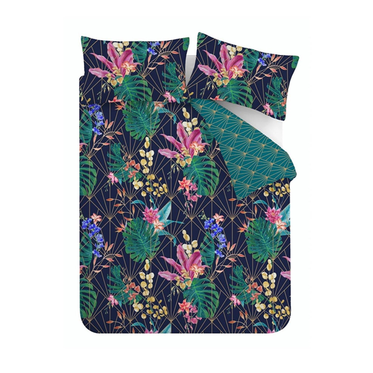 Aloria Botanical Cotton Sateen Duvet Cover Set