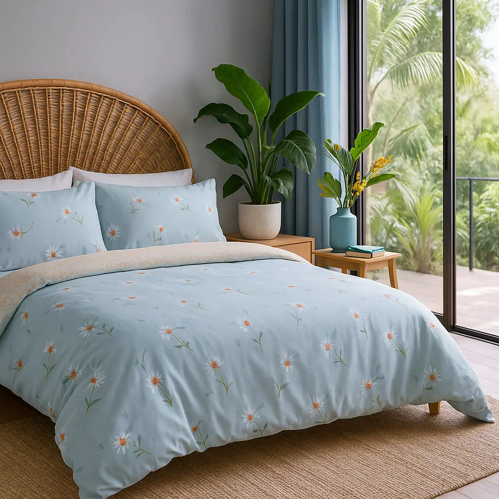 Daisy Floral Duvet Cover Set