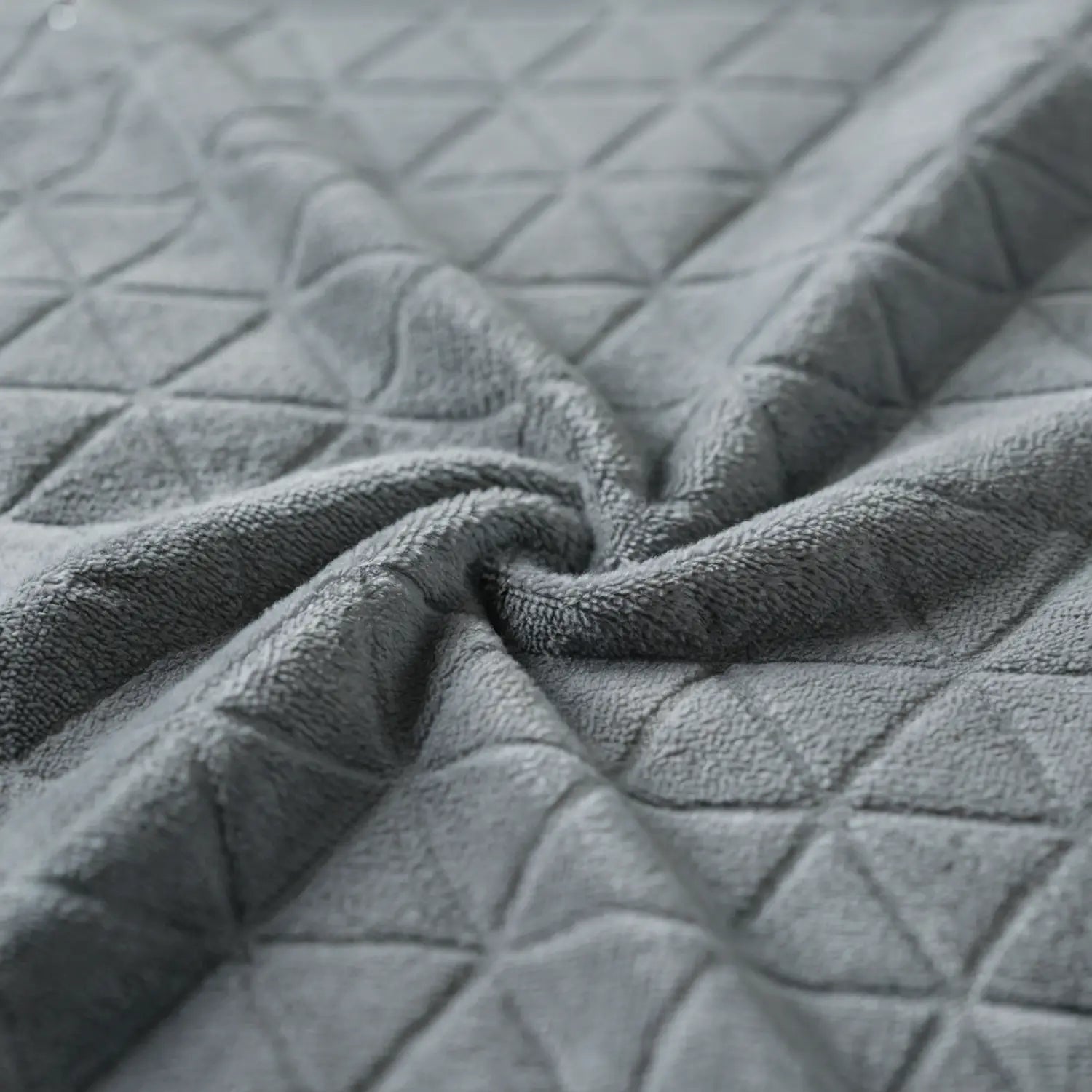Diamond Cut Teddy Fleece Duvet Cover Set