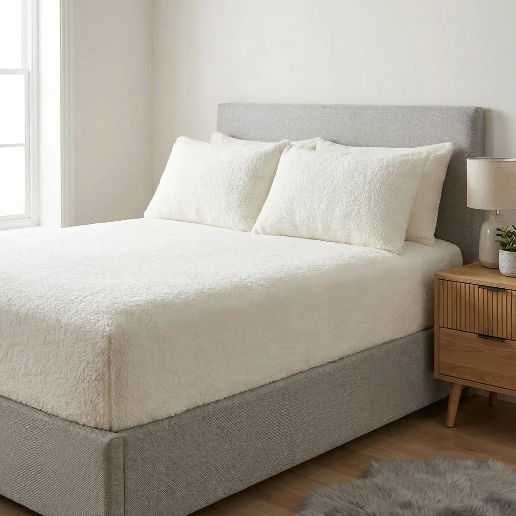 Teddy Fleece Fitted Sheet 30cm Deep