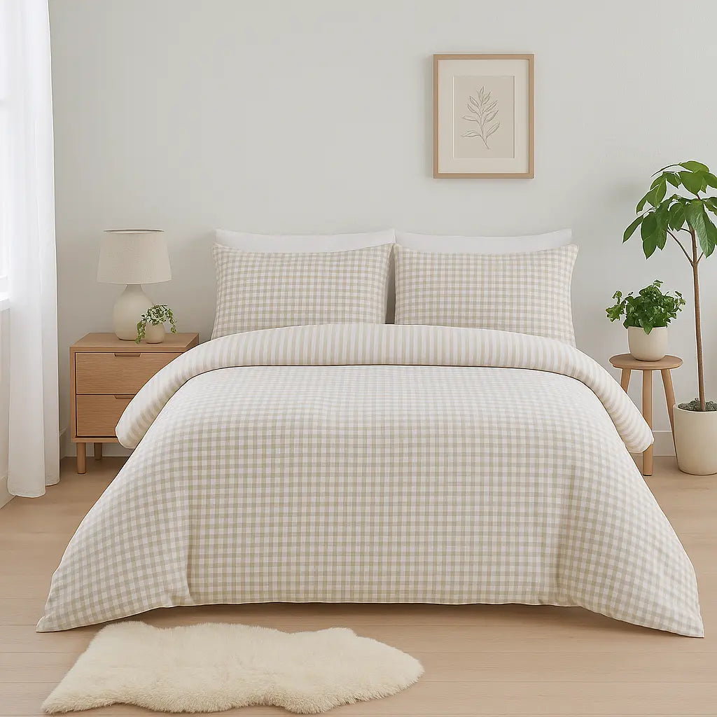 Gingham Check Duvet Cover Set