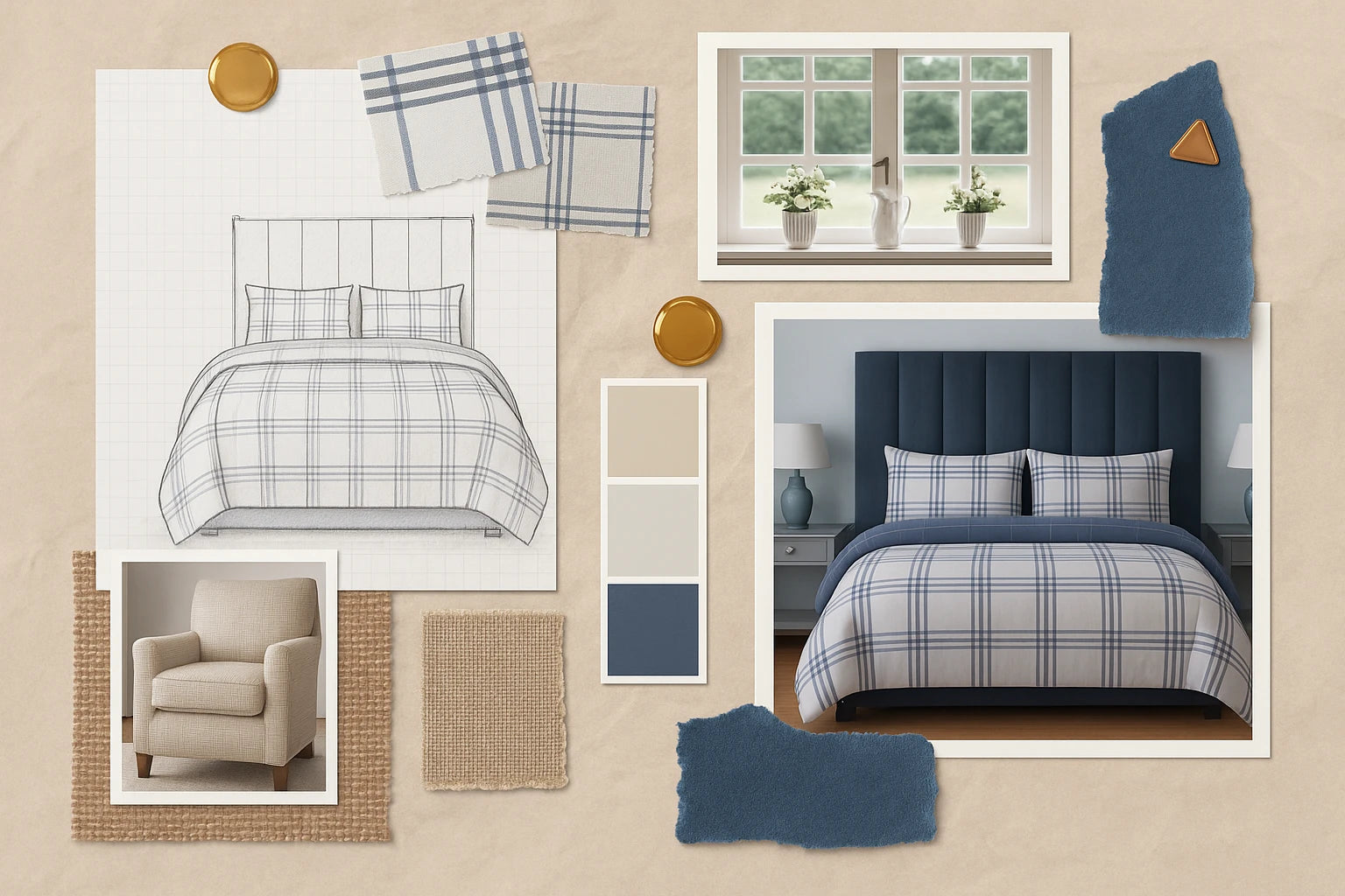 Harris Check Duvet Cover Bedding Set