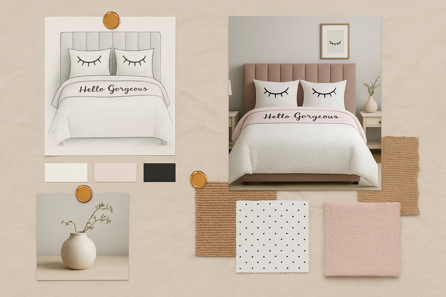 Hello Gorgeous Duvet Cover Bedding Set