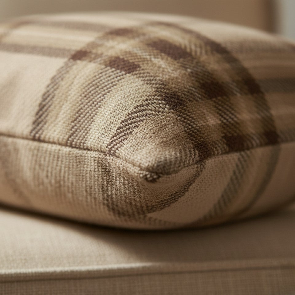 Highland Check Cushion Cover Microfibre 17" x 17