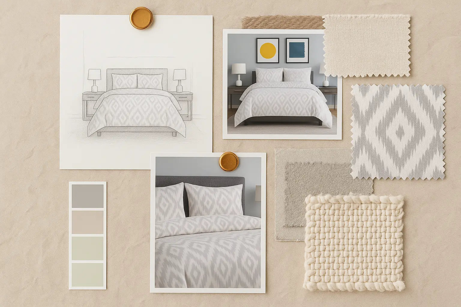 Ikat Duvet Cover Bedding Set