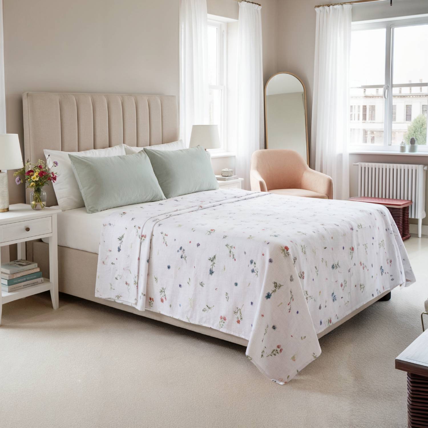 Meadow Flannelette Brushed Cotton Sheet Set