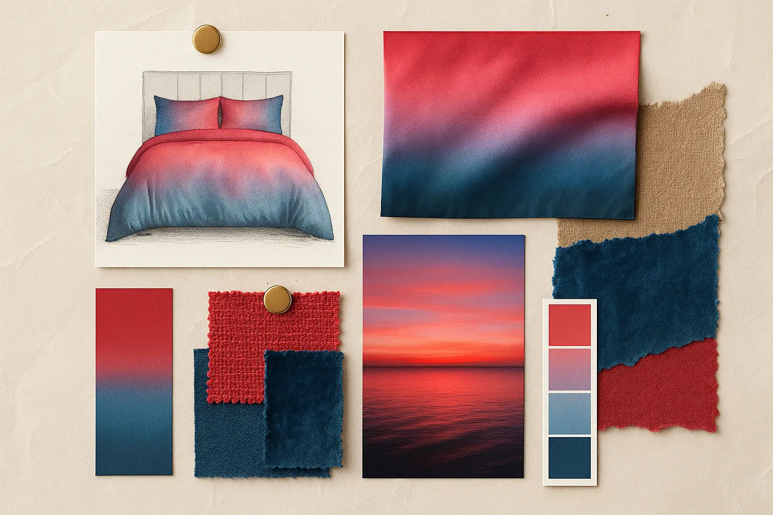 Ombre Duvet Cover Bedding Set