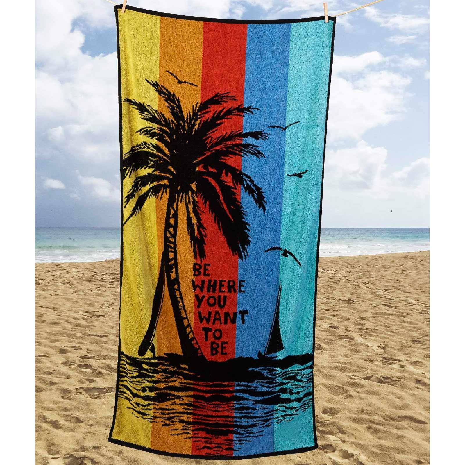 Palm Tree Beach Towel by Rapport Home