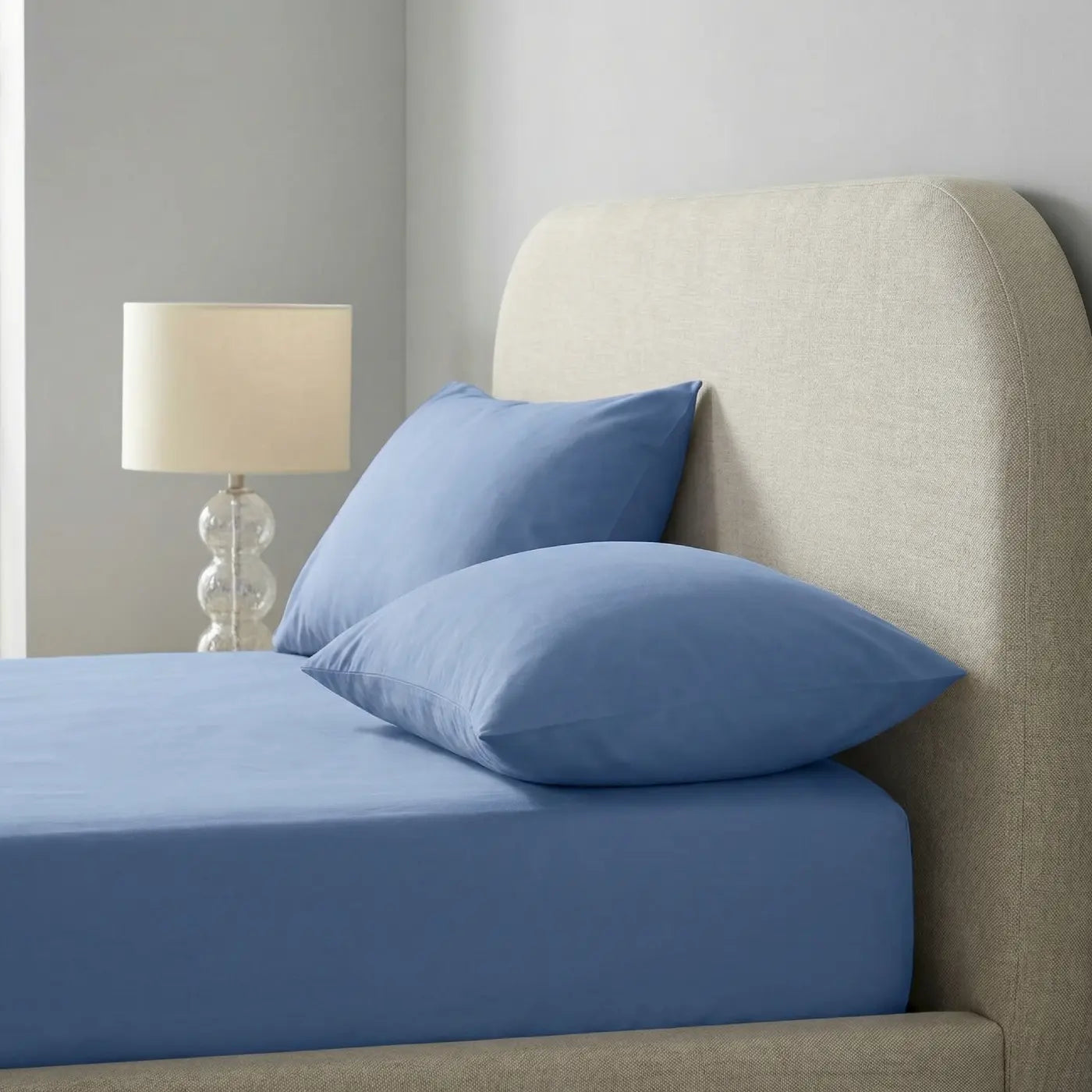 Percale 180 Thread Count Extra Deep Fitted Sheet 40cm Deep