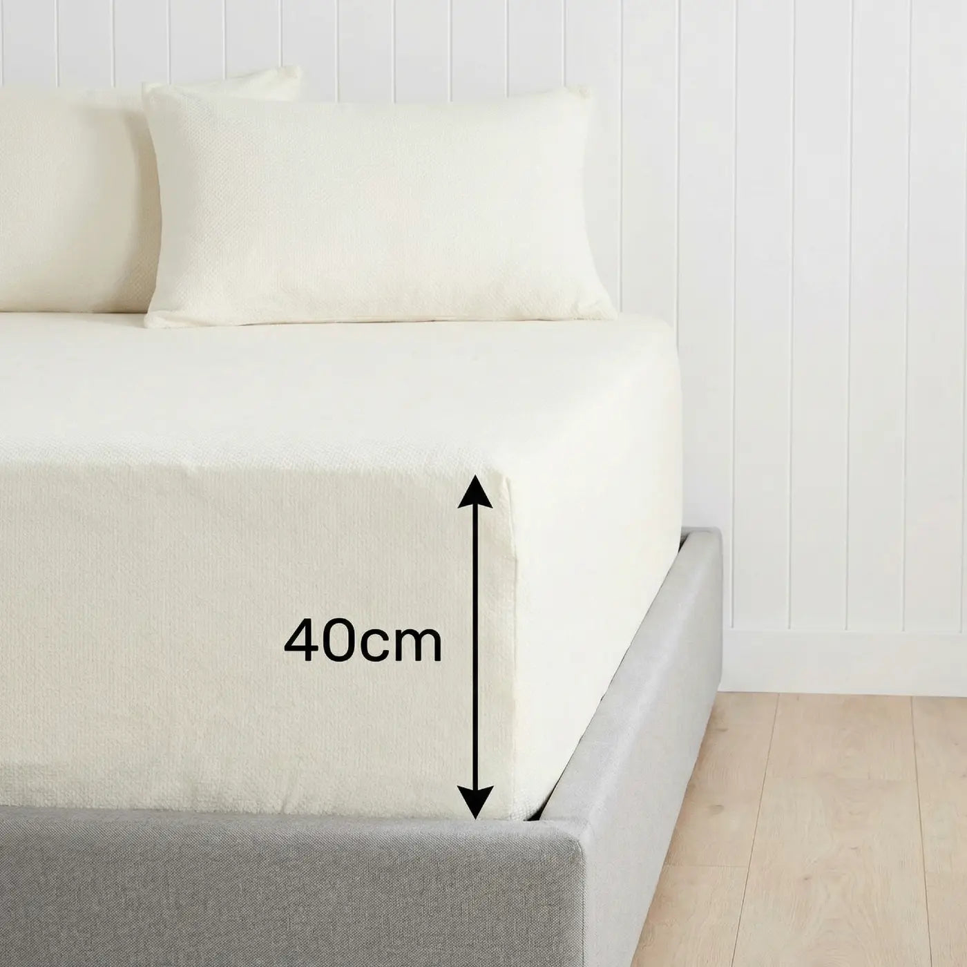 Percale 180 Thread Count Extra Deep Fitted Sheet 40cm Deep
