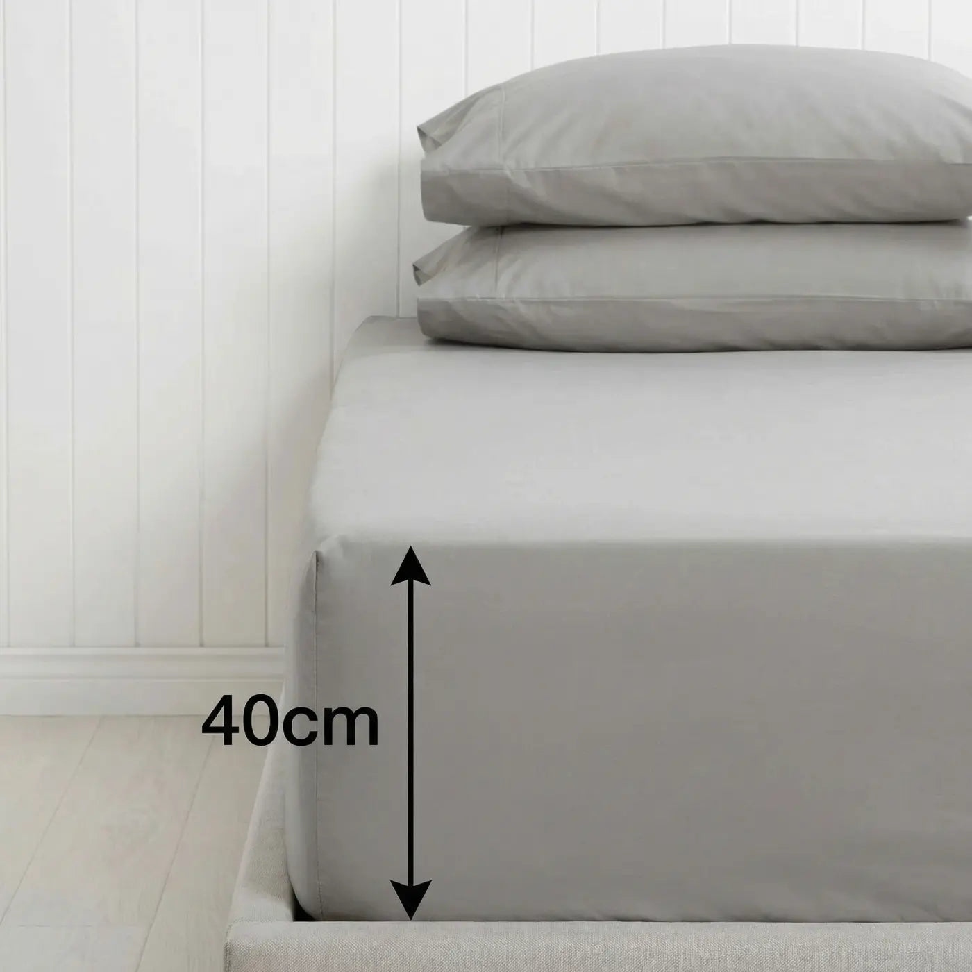 Percale 180 Thread Count Extra Deep Fitted Sheet 40cm Deep
