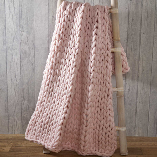 Cable Knit Throw Blanket 127cm x 152cm