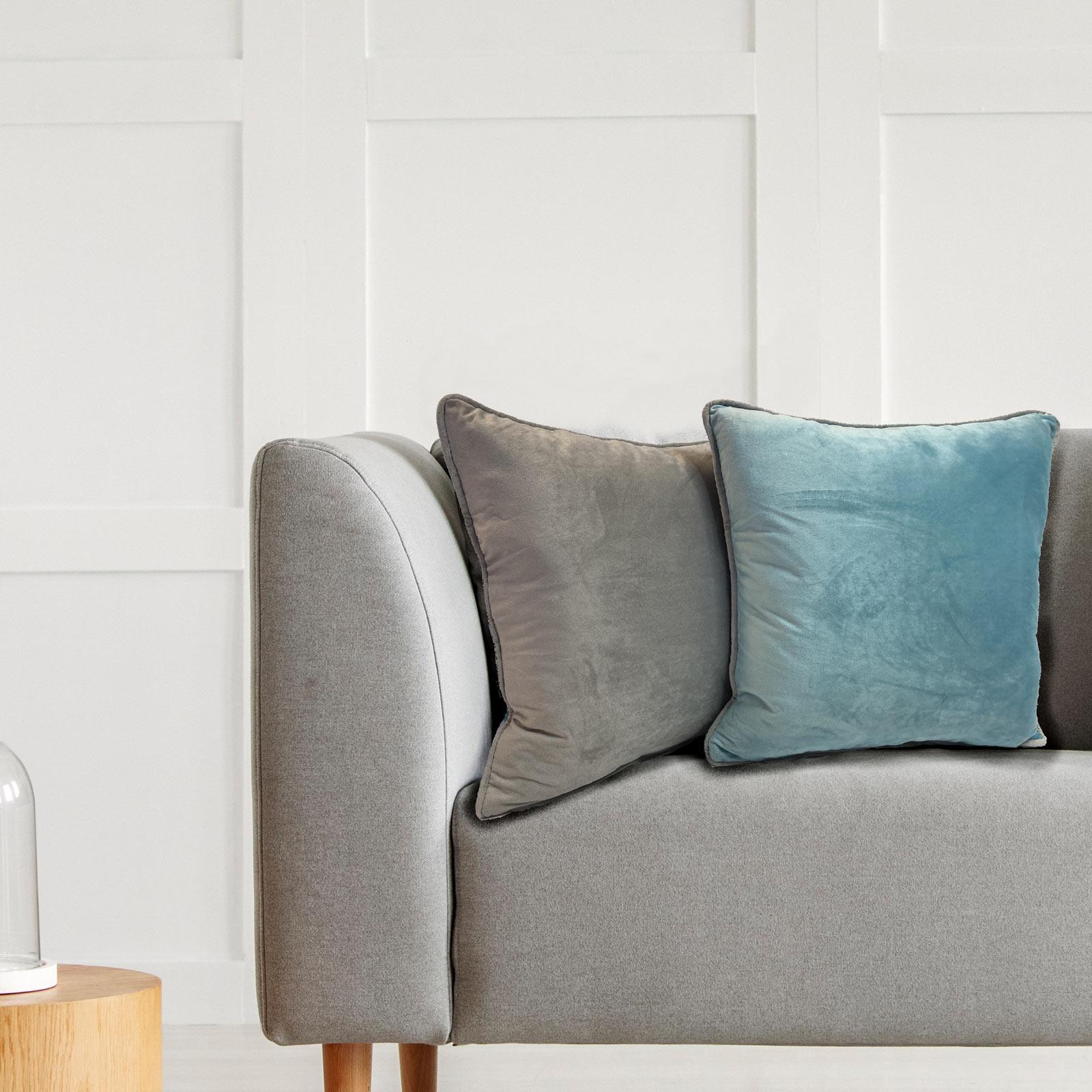 Piped Velvet Cushion Covers 43cm Square Collection