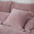 Pom Pom Fleece Cushion Cover Cosy Collection