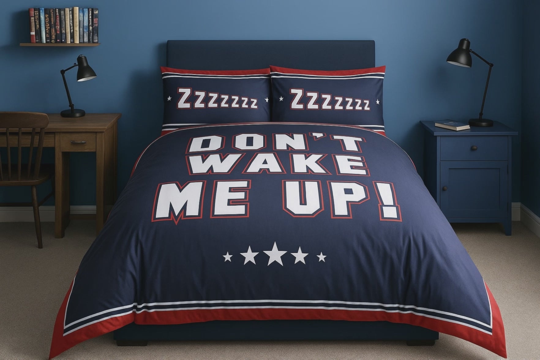 Don't Wake Me Up Duvet Cover Bedding Set