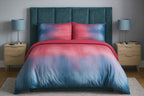 Ombre Duvet Cover Set Red