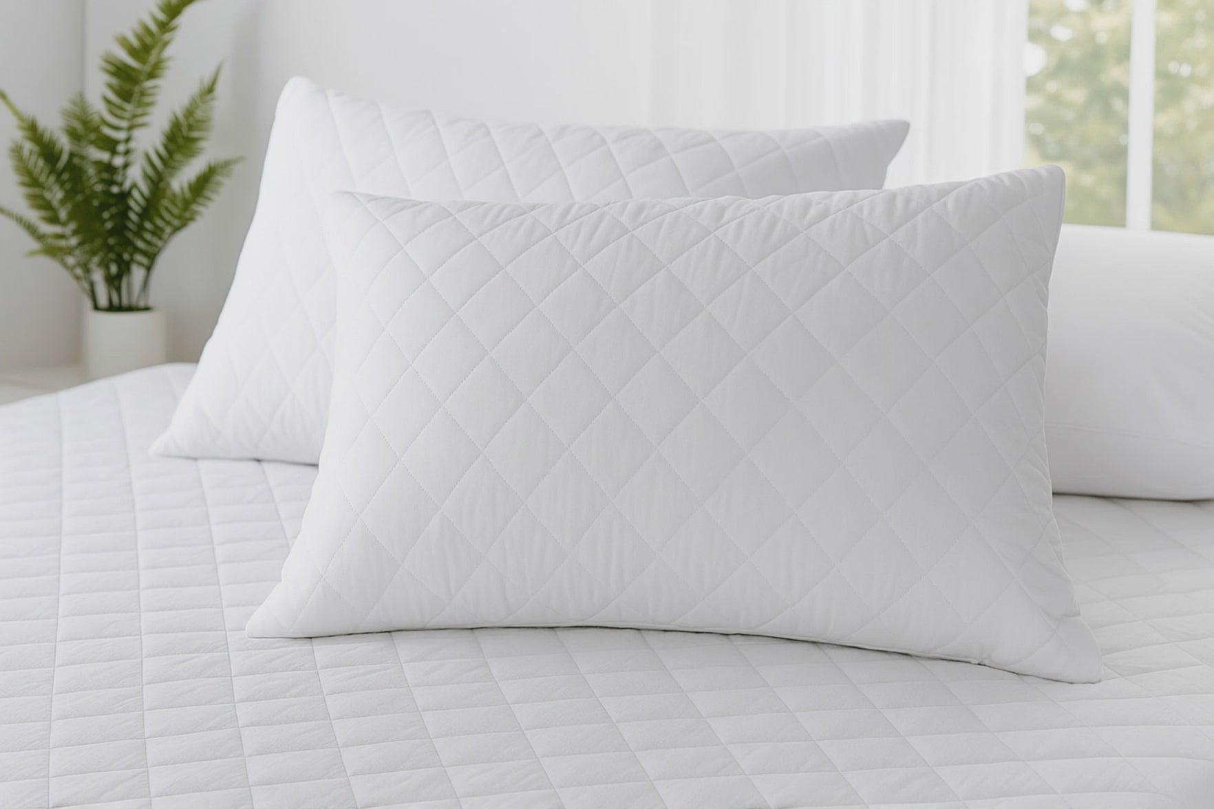 Quilted Pillow Protector Pair
