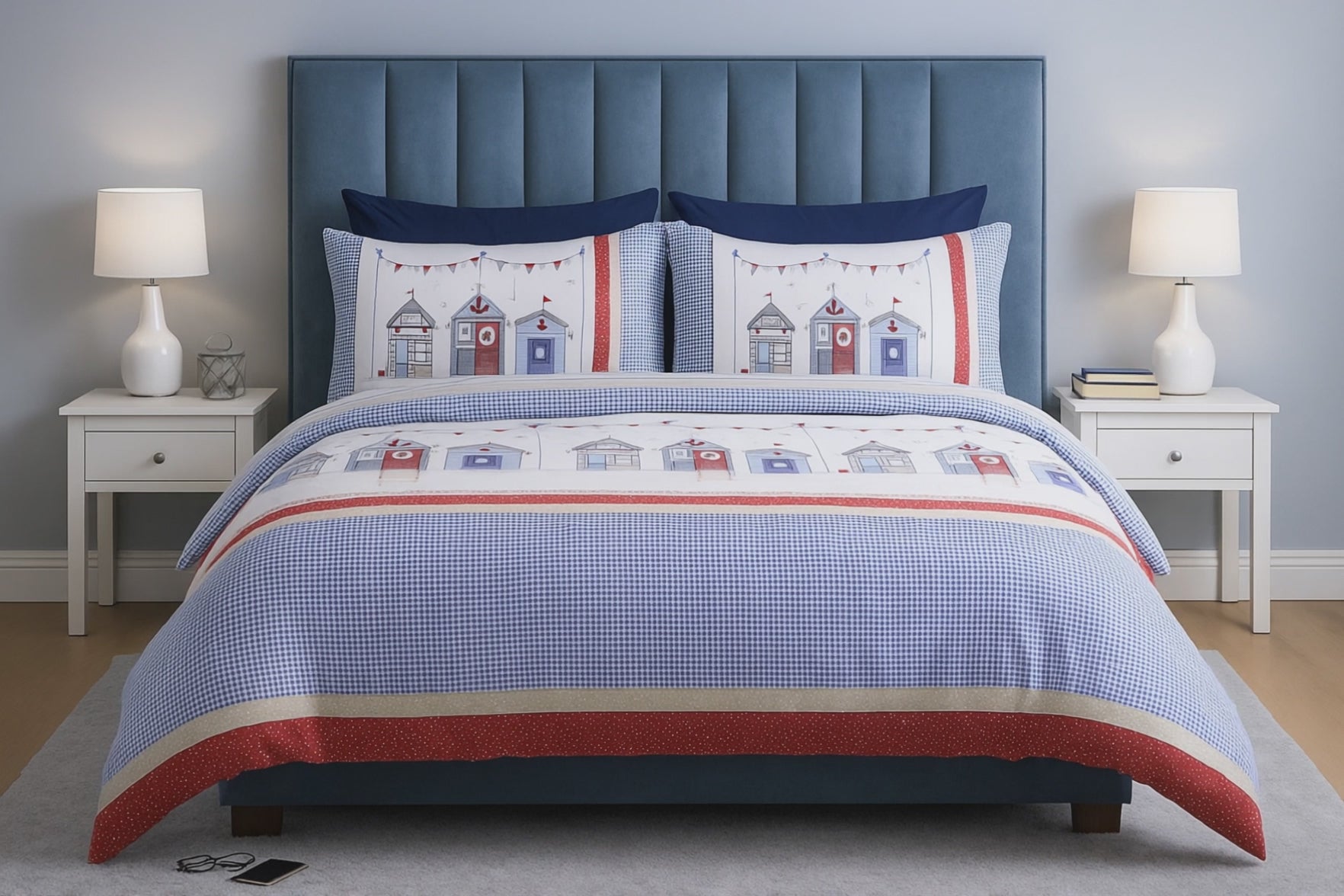 Beach Hut Duvet Cover Bedding Set