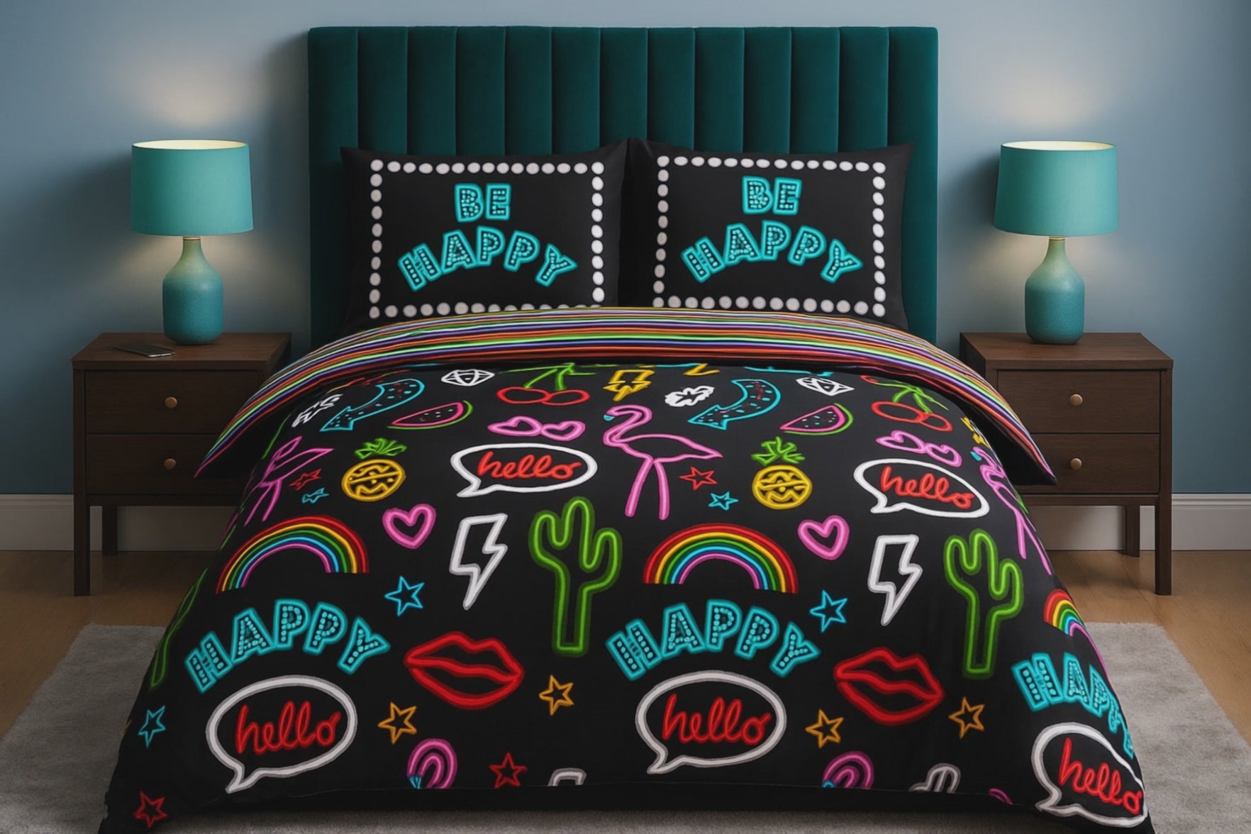 Be Happy Duvet Cover Bedding Set