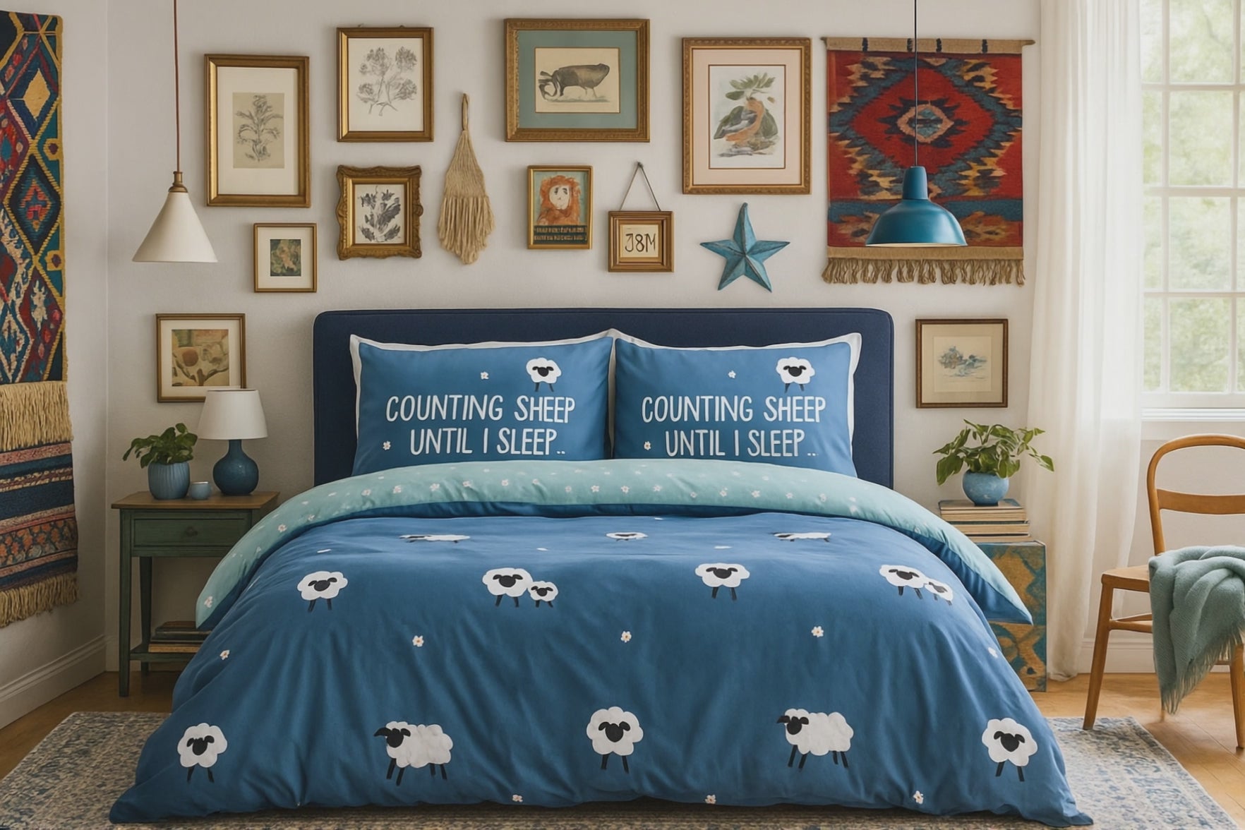 Counting Sheep Duvet Cover Bedding Set