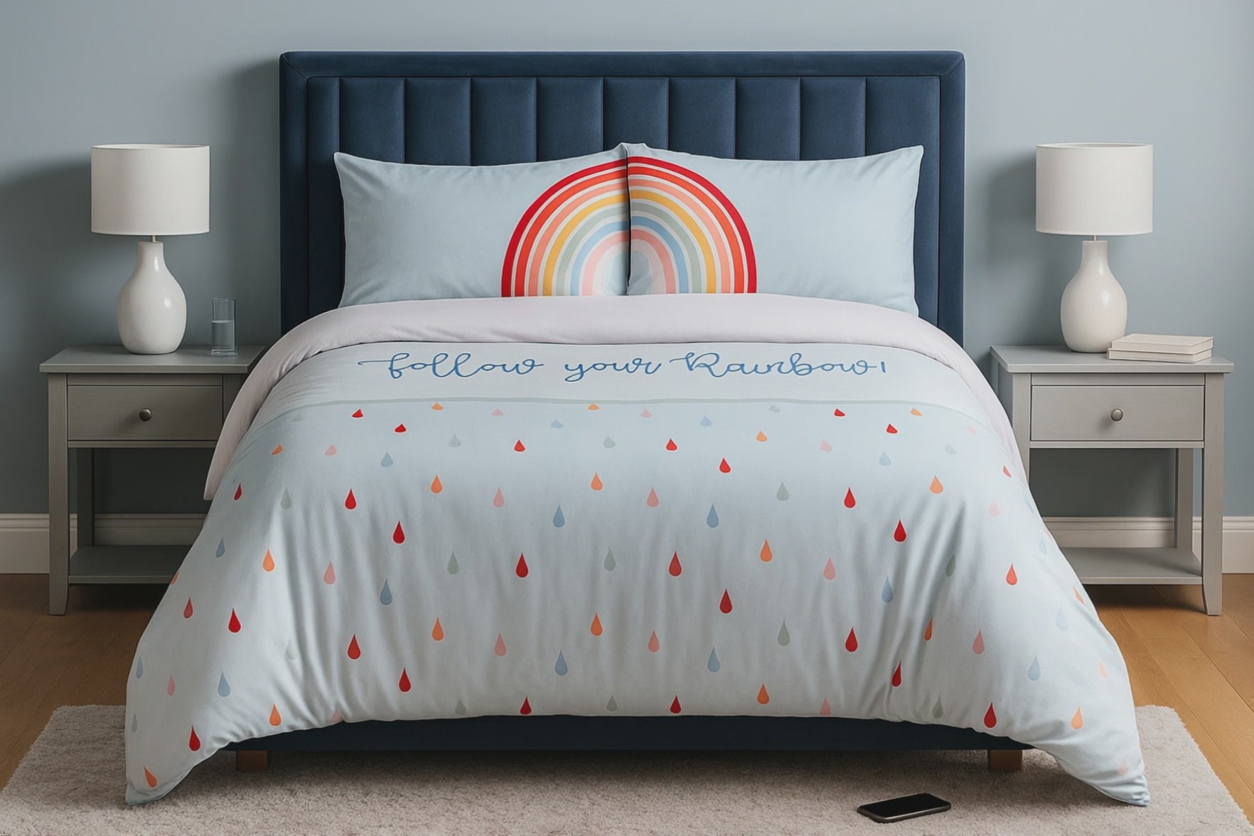 Follow Your Rainbow Duvet Cover Bedding Set