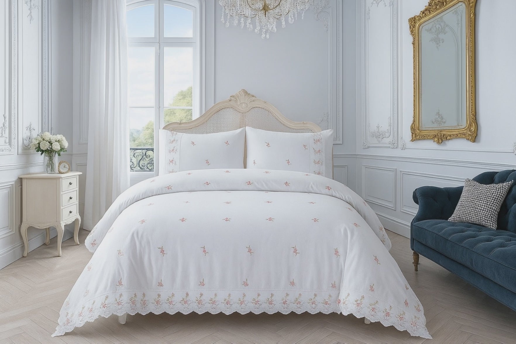 Sophie Embroidered Duvet Cover Bedding Set