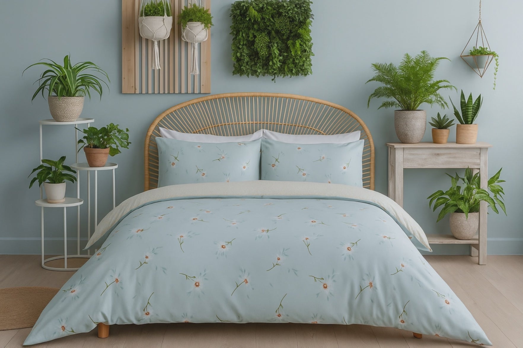 Daisy Floral Duvet Cover Bedding Set