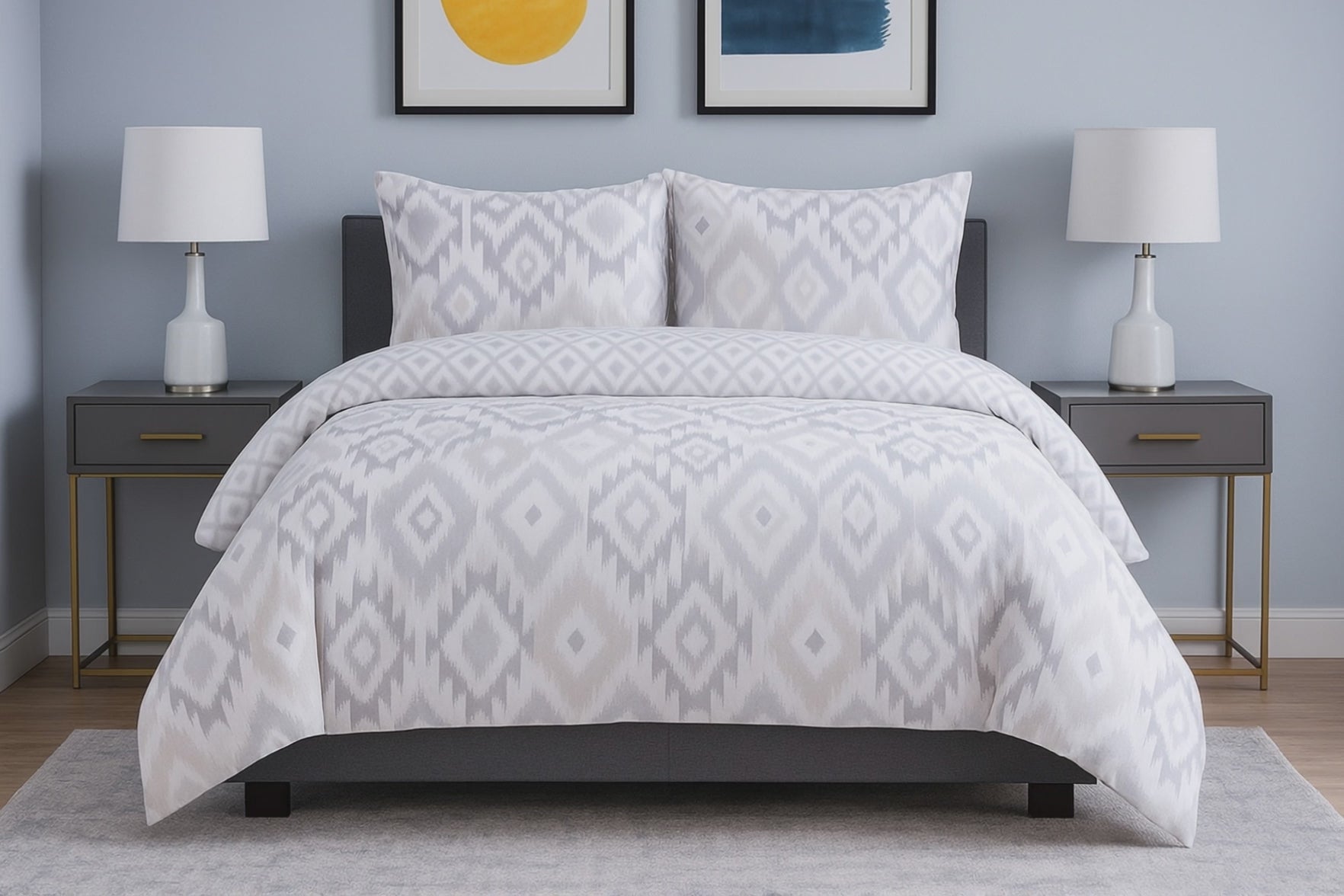 Ikat Duvet Cover Bedding Set