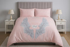 Angel Wings Duvet Cover Set Blush
