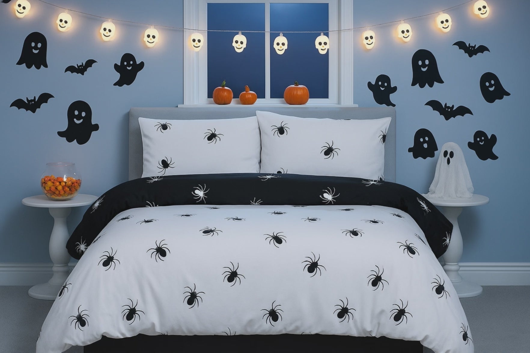 Black Spider Duvet Cover Bedding Set