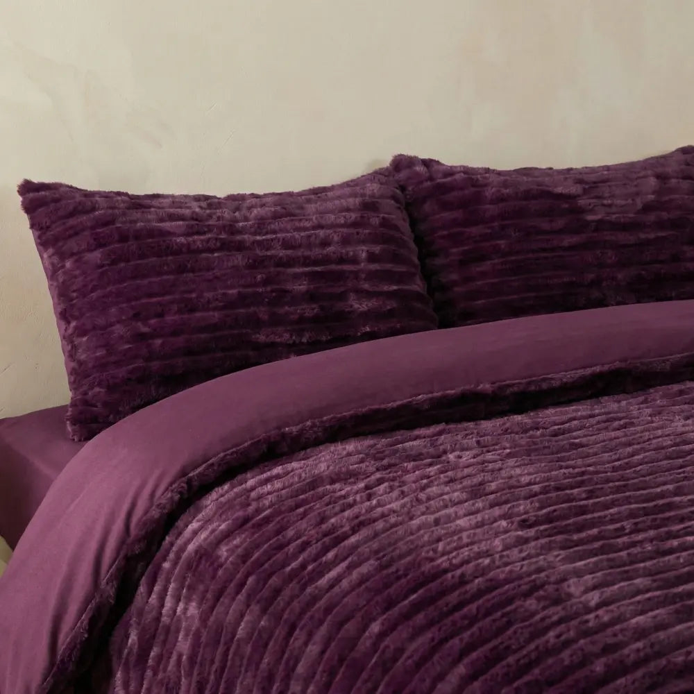 Rabbit Faux Fur Duvet Cover Set