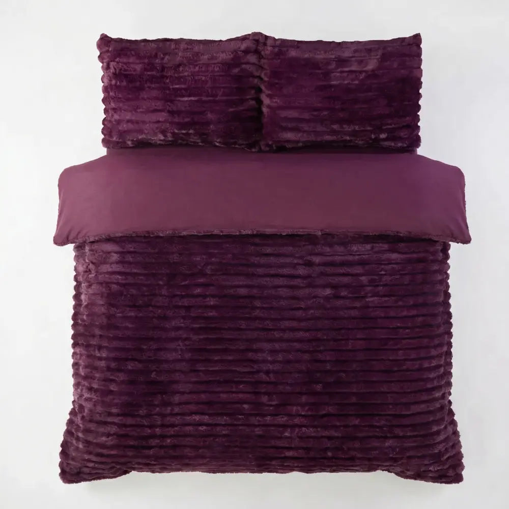Rabbit Faux Fur Duvet Cover Set