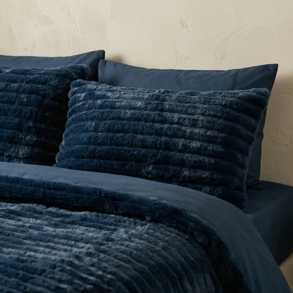Rabbit Faux Fur Duvet Cover Set