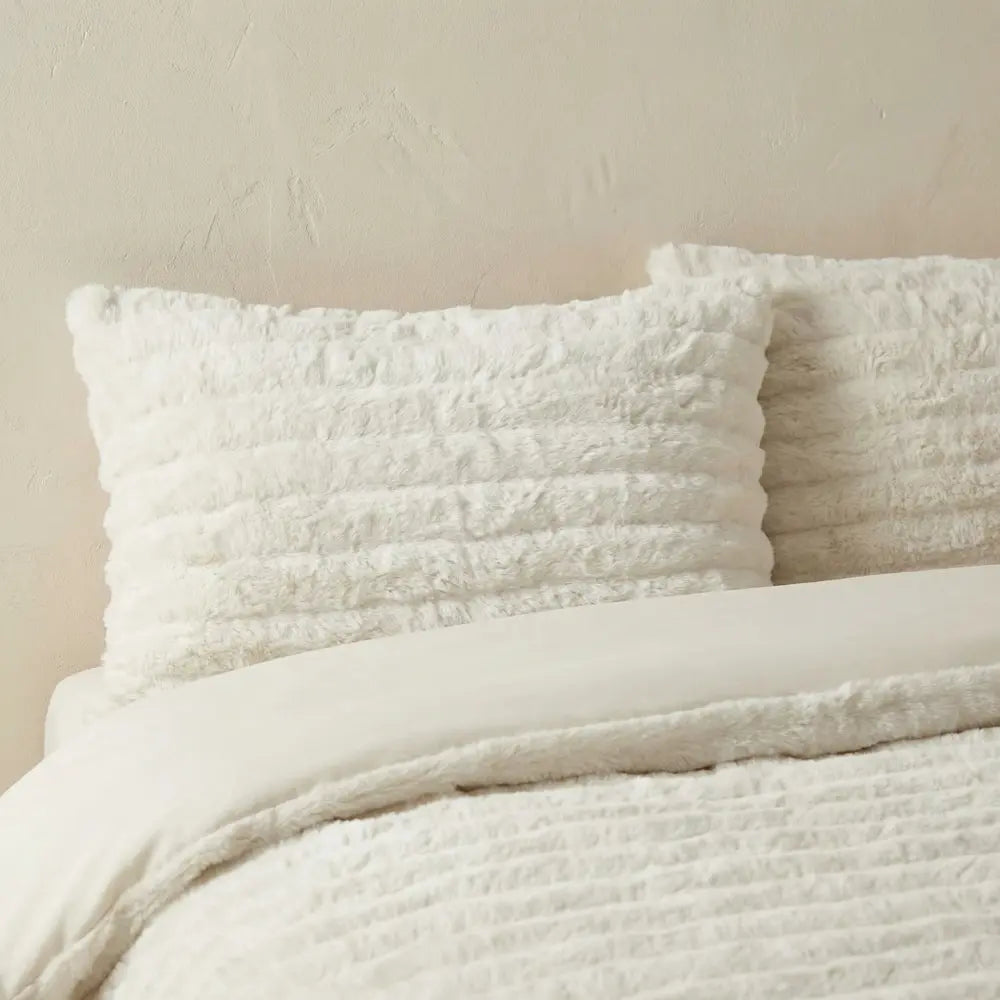 Rabbit Faux Fur Duvet Cover Set