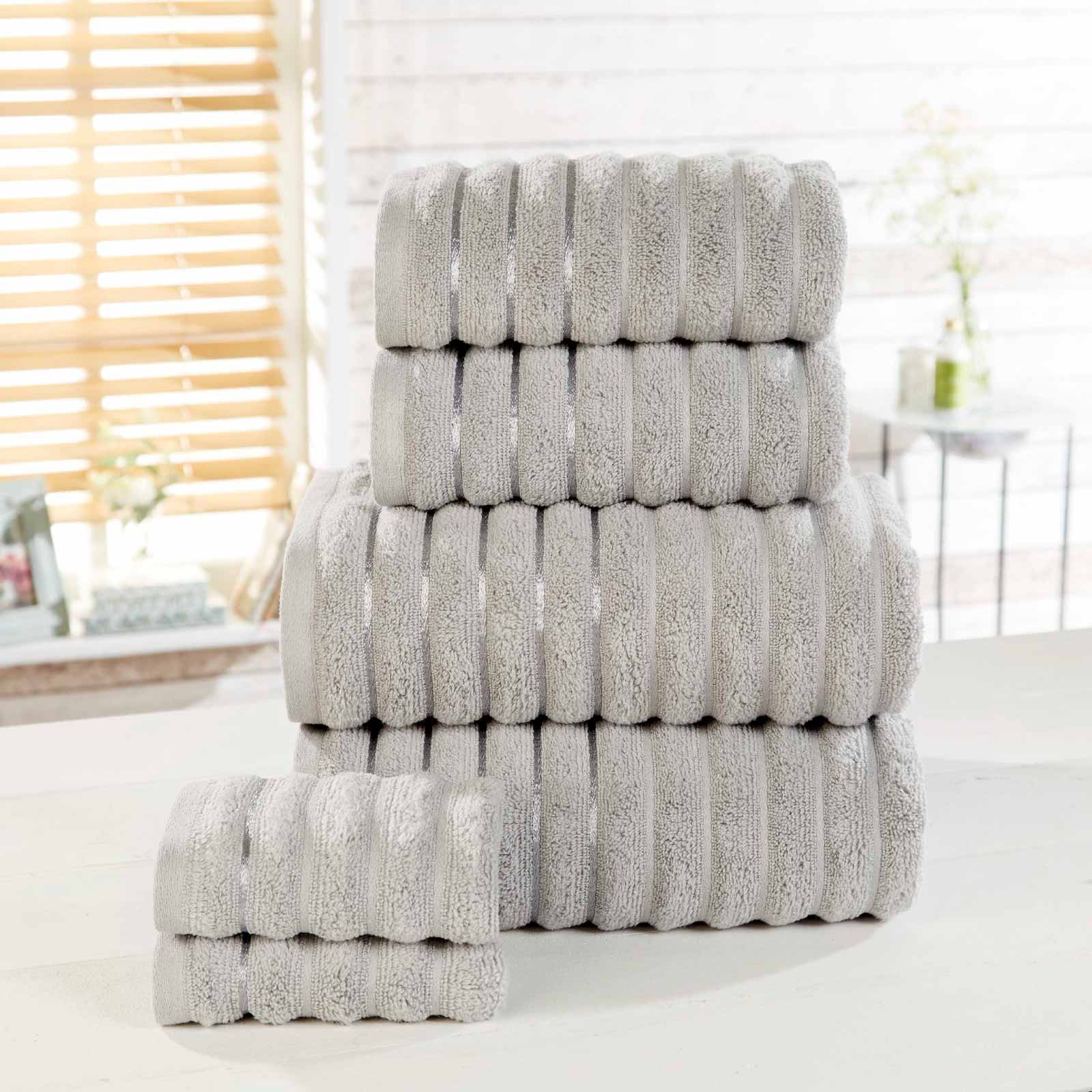 Ribbed 600gsm Towel Bale Set - 2 Piece and 6 Piece