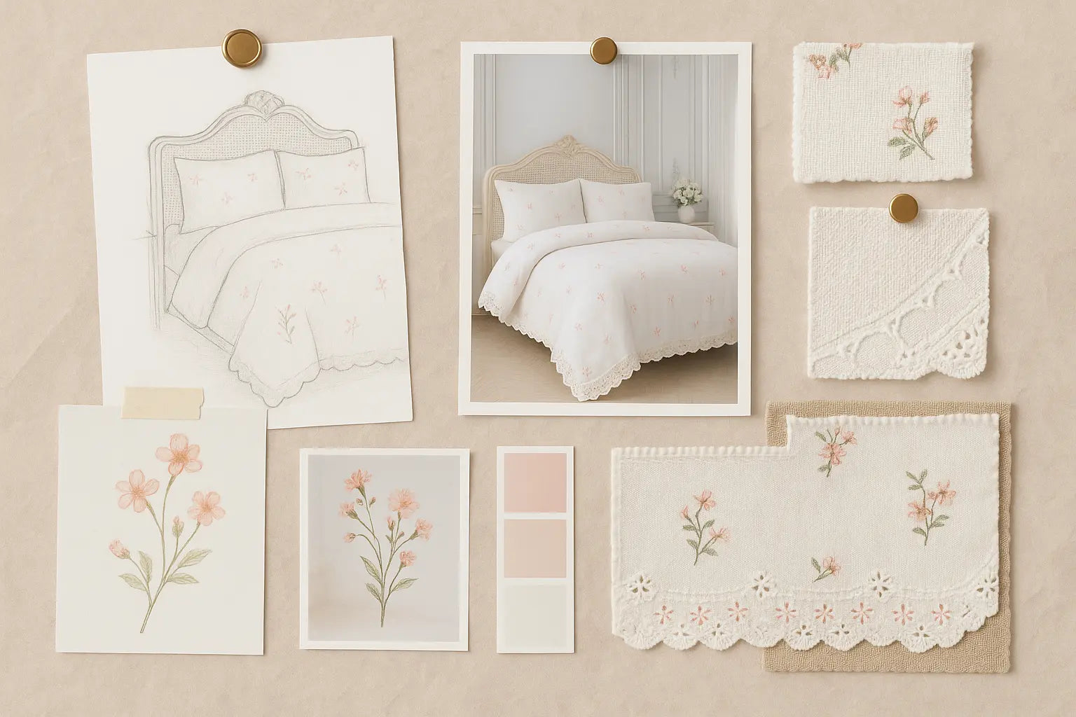 Sophie Embroidered Duvet Cover Bedding Set