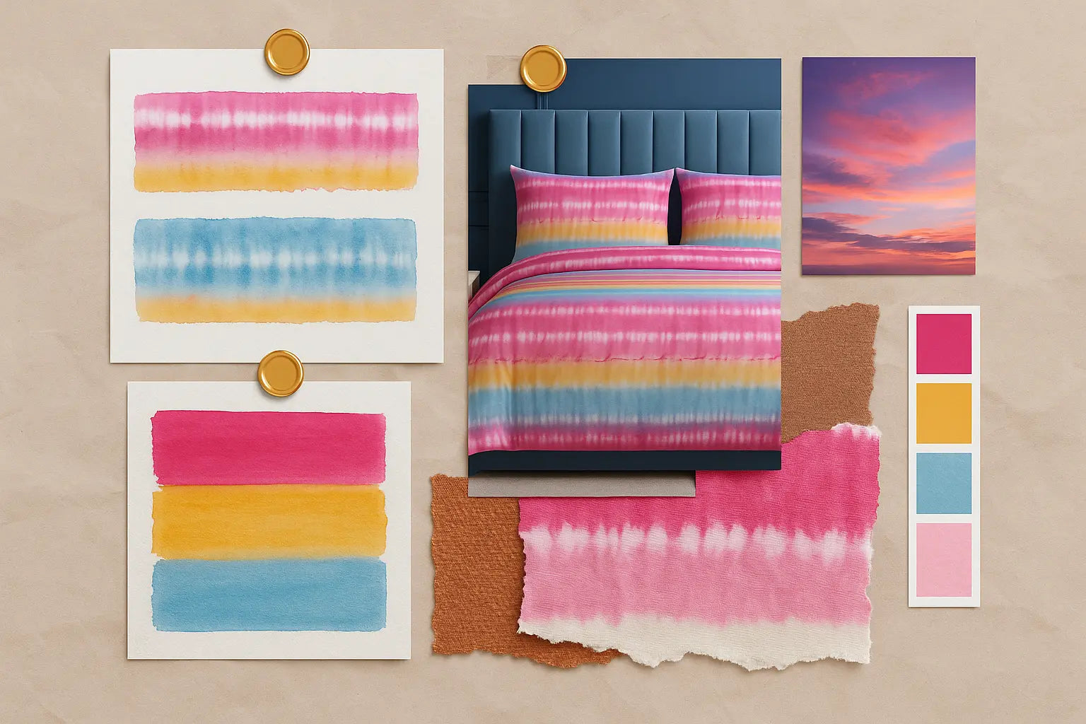 Tie Dye Duvet Cover Bedding Set