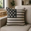 American Flag Chenille Cushion Cover 18" x 18