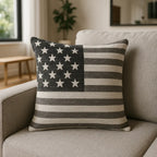 American Flag Chenille Cushion Cover 18" x 18